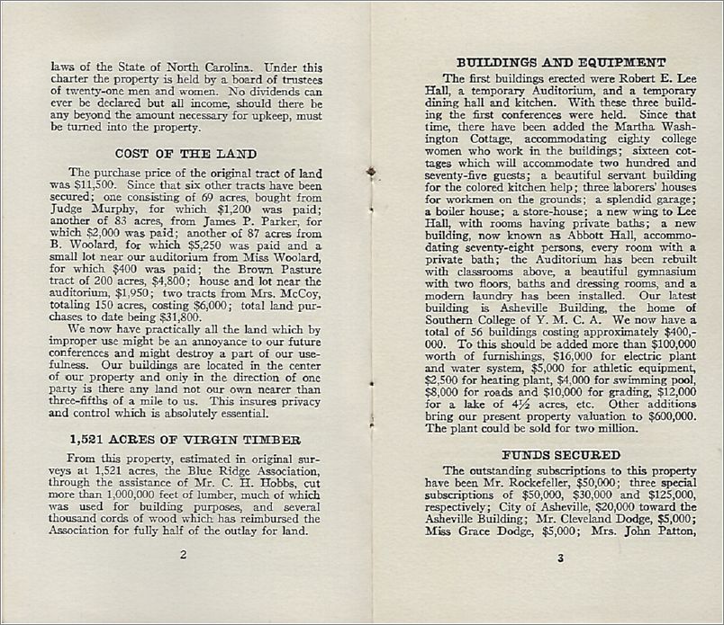 Blue Ridge Association for Christian Conferences and Training - Summary Statement 1926 x18-brsummarystatement1926-05