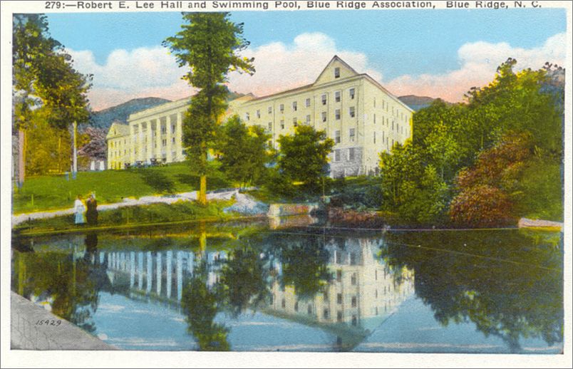 Robert E Lee Hall and Swimming Pool, Blue Ridge Association, Blue Ridge NC apc279a01-f