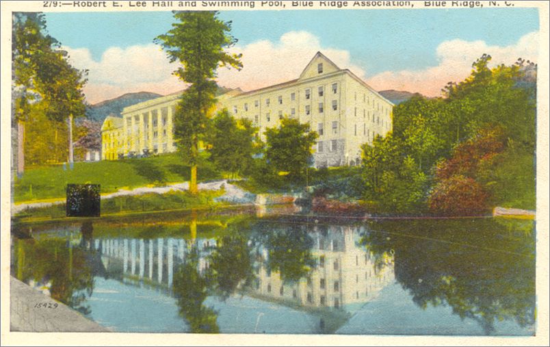 Robert E Lee Hall and Swimming Pool, Blue Ridge Association, Blue Ridge NC apc279b01-f