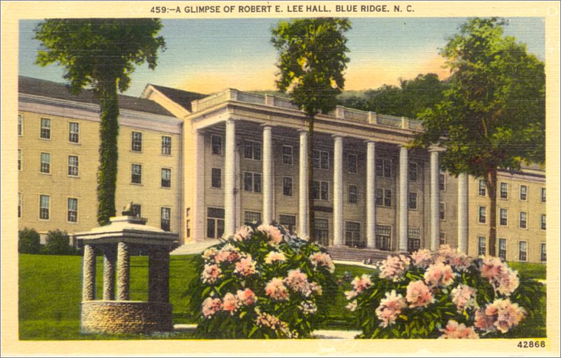 A Glimpse of Robert E Lee Hall, Blue Ridge NC apc459b01-f