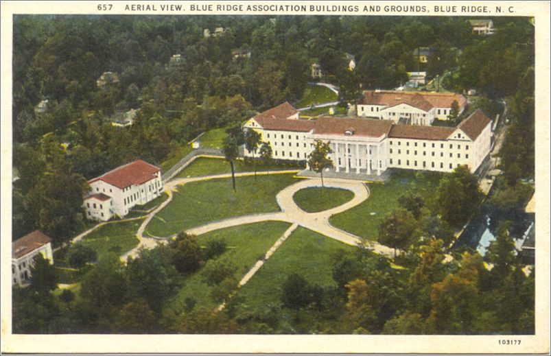 Aerial View, Blue Ridge Association Buildings and Grounds, Blue Ridge NC apc657a02-f