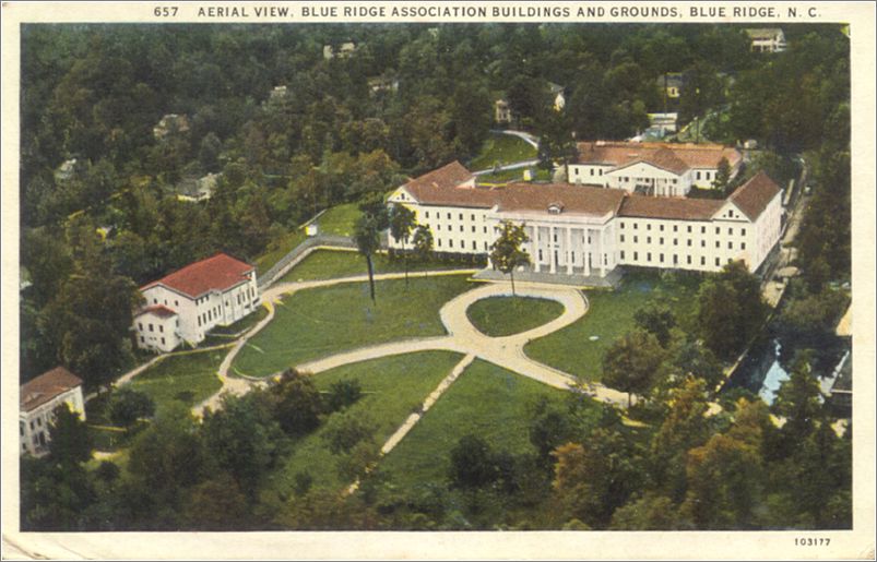 Aerial View, Blue Ridge Association Buildings and Grounds, Blue Ridge NC apc657a03-f