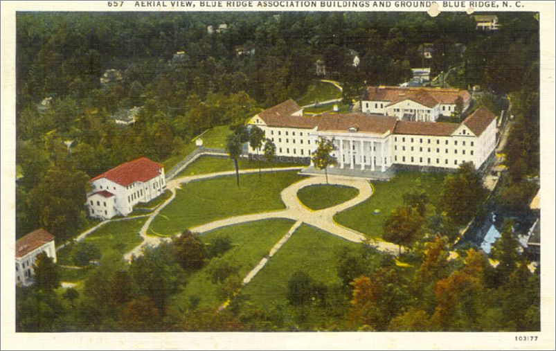 Aerial View, Blue Ridge Association Buildings and Grounds, Blue Ridge NC apc657b02-f