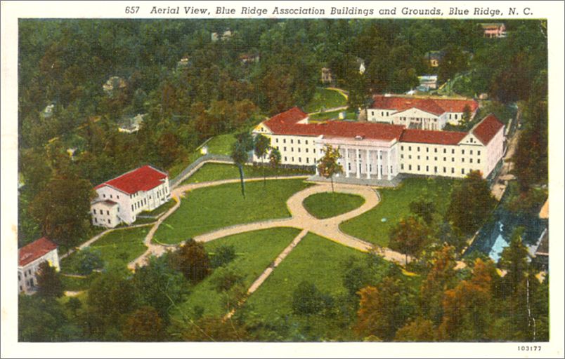 Aerial View, Blue Ridge Association Buildings and Grounds, Blue Ridge NC apc657b03-f