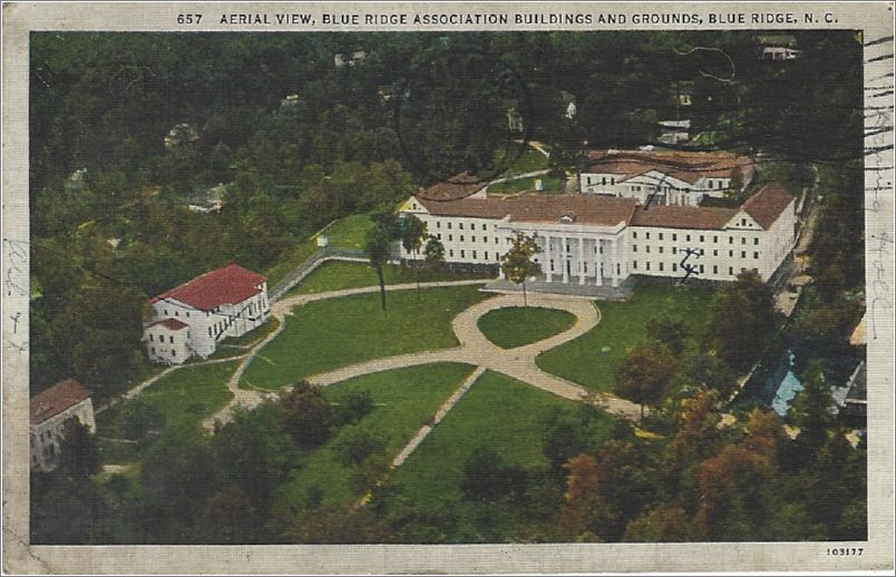 Aerial View, Blue Ridge Association Buildings and Grounds, Blue Ridge NC apc657b05-f