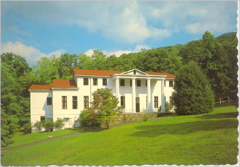 College Hall in the summer, YMCA Blue Ridge Assembly, Black Mountain, NC 28711 apc781104a01-f