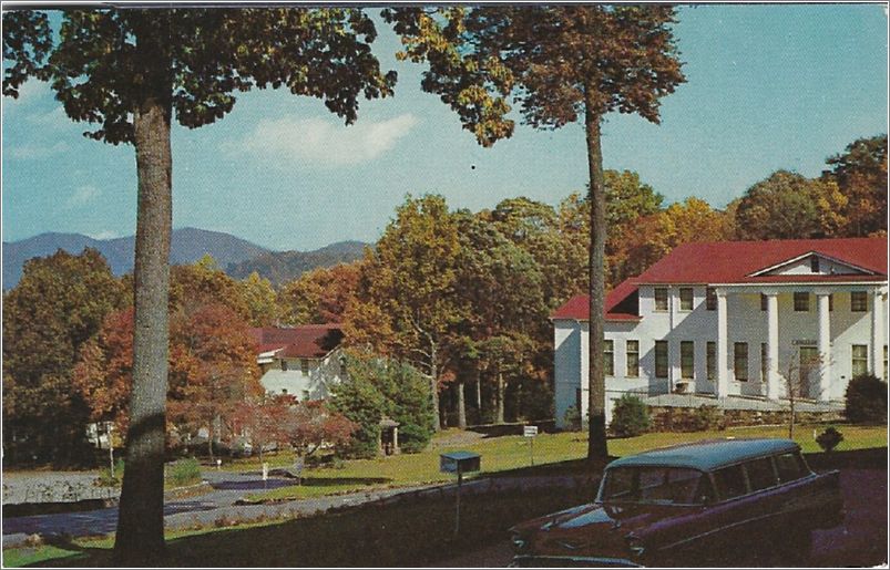 College Hall and Abbott Hall, Blue Ridge Assembly, near Black Mountain NC (marked number 5) apckbm04a02-f