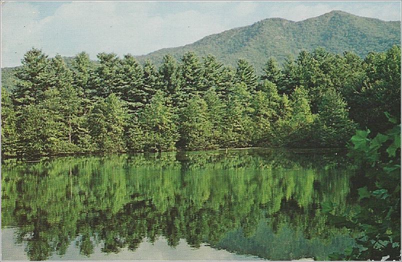 Laurel Lake and Hightop Mountain, YMCA Blue Ridge Assembly, Black Mountain NC apckbm21-48681-a01-f