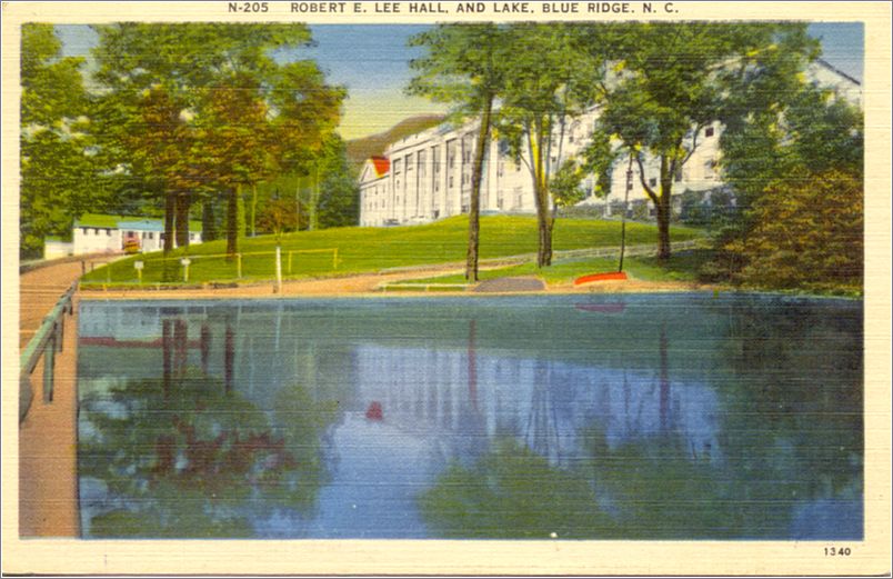 Robert E Lee Hall and Lake, Blue Ridge NC apcn205a02-f
