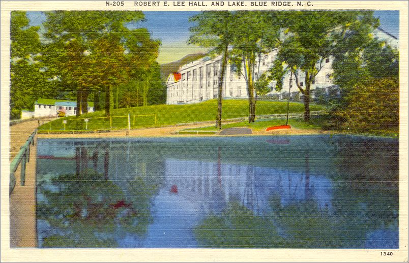 Robert E Lee Hall and Lake, Blue Ridge NC apcn205a03-f
