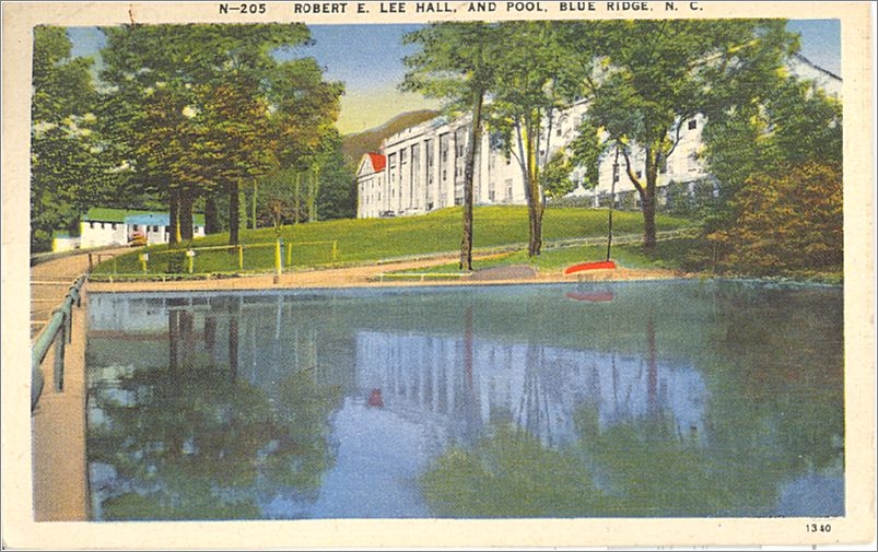 Robert E Lee Hall and Pool, Blue Ridge NC apcn205d02-f