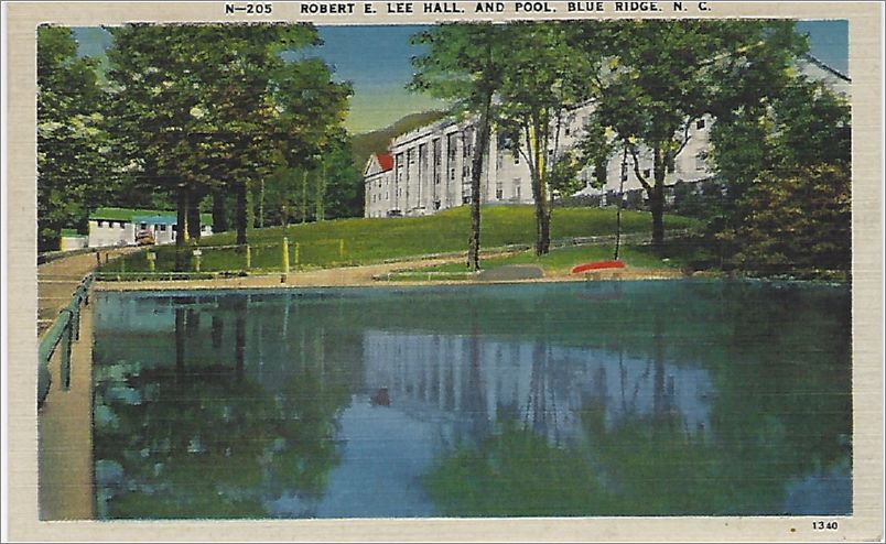 Robert E Lee Hall and Pool, Blue Ridge NC apc205d03-f