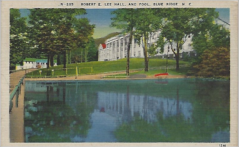 Robert E Lee Hall and Pool, Blue Ridge NC apcn205d04-f