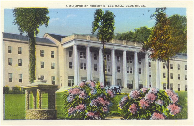   A Glimpse of Robert E Lee Hall, Blue Ridge apcxf001a01-03