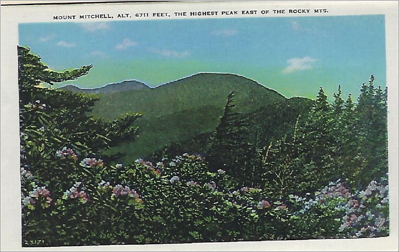    Mount Mitchell, alt 6711 feet, the highest peak east of the Rocky Mts apcxf001a01-11