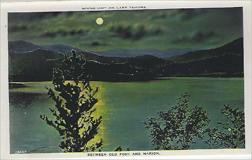    Moonlight on Lake Tahoma between Old Fort and Marion apcxf001a01-13
