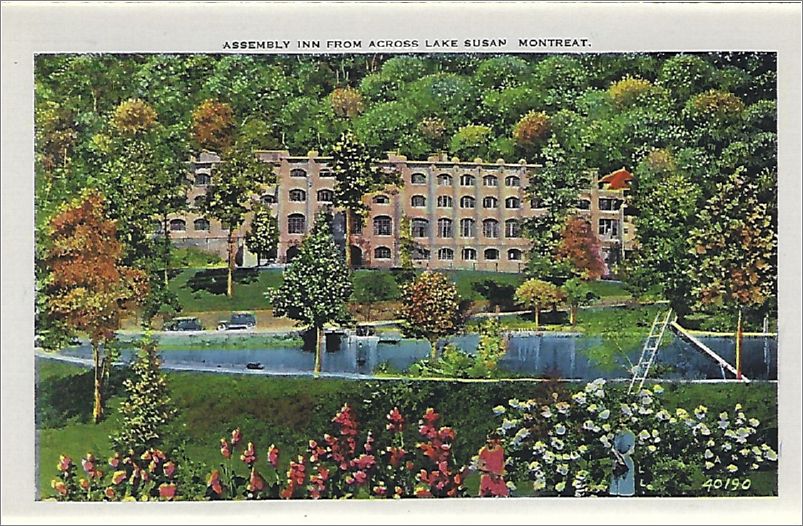    Assembly Inn from across Lake Susan, Montreat apcxf001a01-15