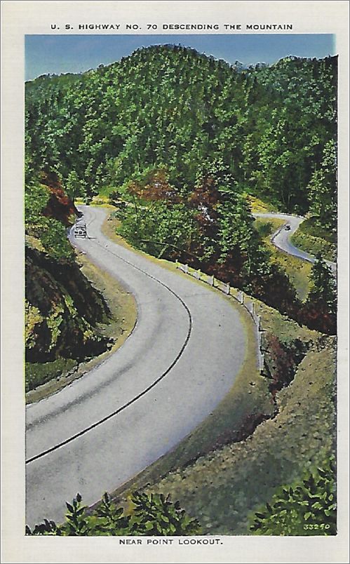   US Highway No. 70 Descending the Mountain near Point Lookout apcxf001a01-20