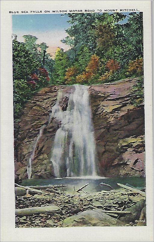    Blue Sea Falls on Wilson Motor Road to Mount Mitchell apcxf001a01-21