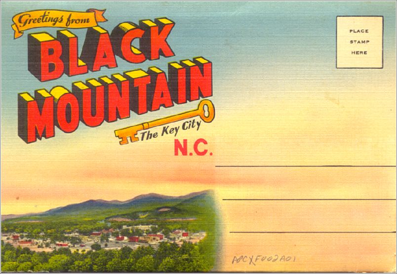 (folder) Greetings from Black Mountain NC, the Key City (18 cards / 4 BR) apcxf002a01-01