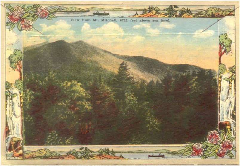    (back of folder) View from Mt. Mitchell, 6711 feet above sea level apcxf003a01-02