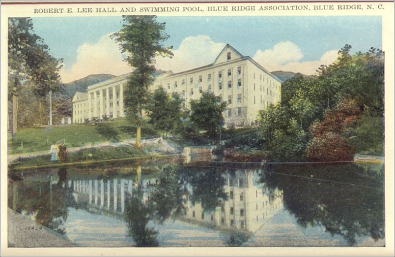    Robert E Lee Hall and Swimming Pool, Blue Ridge Association, Blue Ridge NC apcxf003a01-04