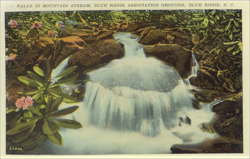    Falls in Mountain Stream, Blue Ridge Association Grounds, Blue Ridge NC apcxf003a01-05