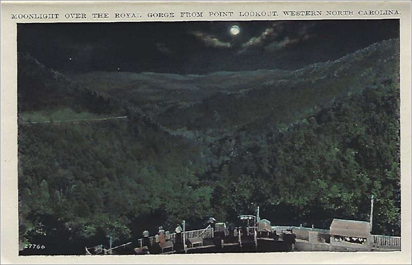    Moonlight Over the Royal Gorge at Point Lookout, Western North Carolina apcxf003a01-14