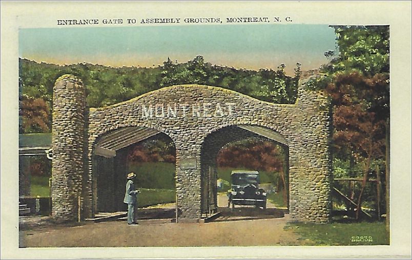    Entrance Gate to Assembly Grounds, Montreat NC apcxf003a01-17