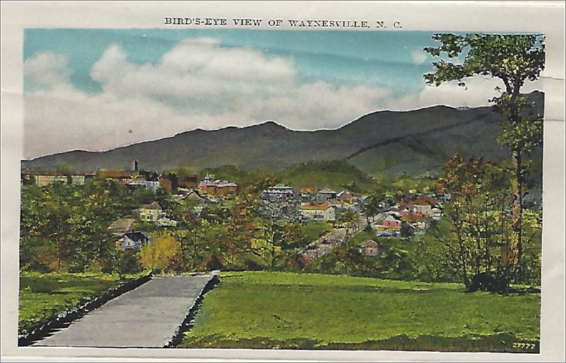    Bird's-eye view of Waynesville NC apcxf004a01-07