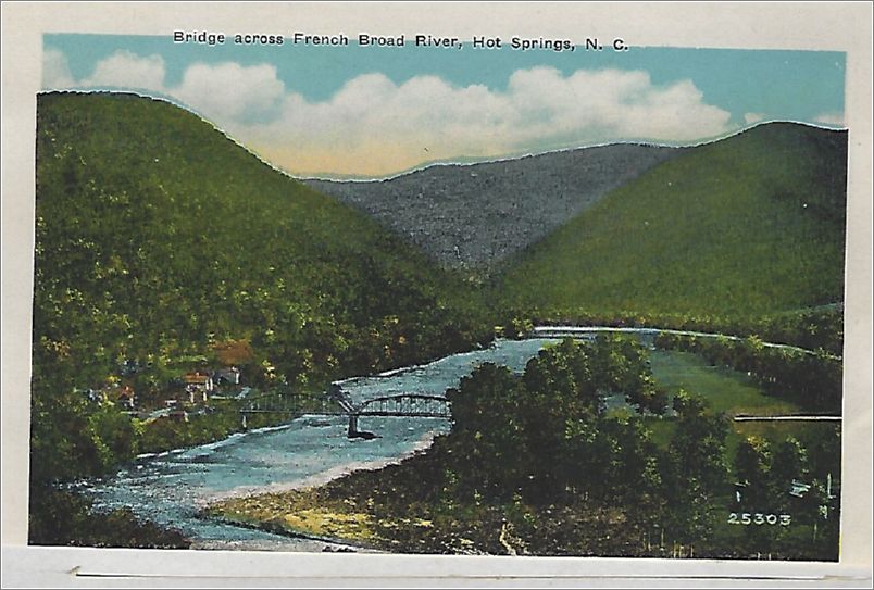    Bridge across French Broad River, Hot Springs NC apcxf004a01-12