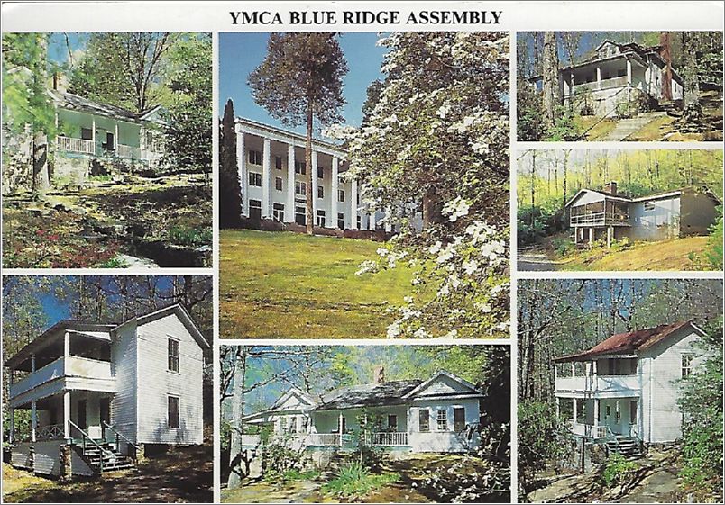YMCA Blue Ridge Assembly / Spring view of family cottages and Lee Hall at YMCA Blue Ridge Assembly, Black Mountain, North Carolina. asc000c01-f