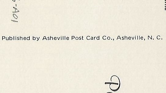Published by Asheville Post Card Co
