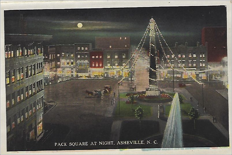   Pack Square at night, Asheville NC bbcxf002a01-15