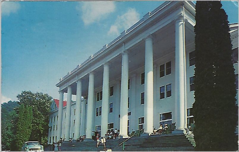 Robert E Lee Hall, Main Building and Hotel at Blue Ridge Assembly, Blue Ridge, North Carolina ck044822a01-f