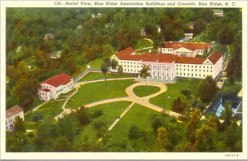 Aerial View, Blue Ridge Association Buildings and Grounds, Blue Ridge NC hnm139a01-f
