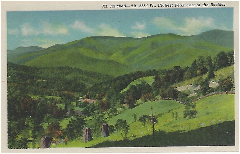    Mt. Mitchell, alt 6684 feet, Highest Peak east of the Rockies hnmxf0001a01-10