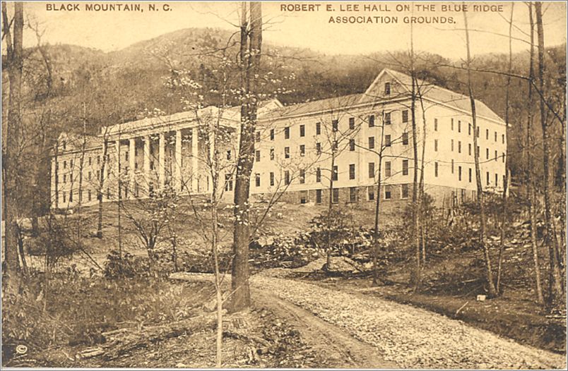 Robert E Lee Hall on the Blue Ridge Association Grounds, Black Mountain NC (conference dates on back) hwp011a02-f