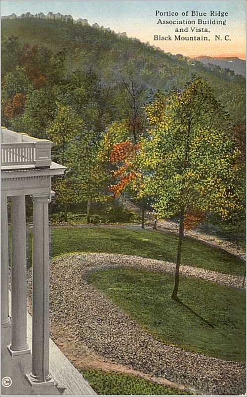 Portico of Blue Ridge Association Building and Vista, Black Mountain NC hwpa35957a01-f