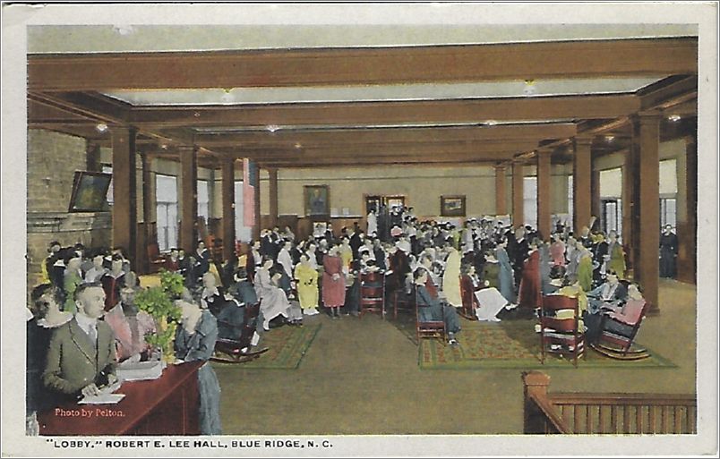 Lobby, Robert E Lee Hall, Blue Ridge NC spc0b369-r80524-a01-f