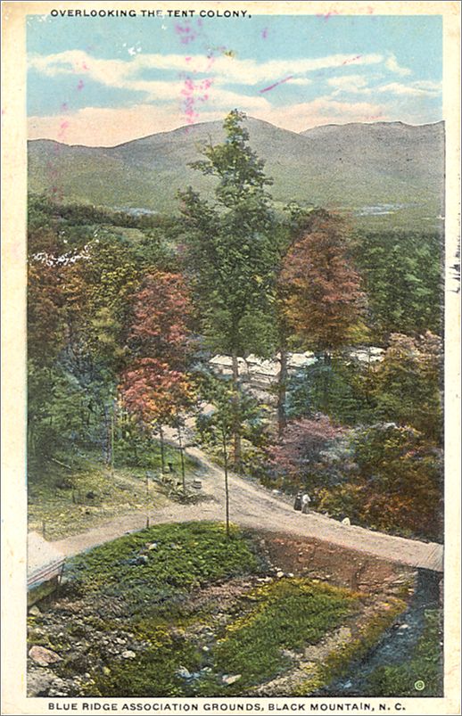 Overlooking the Tent Colony, Blue Ridge Association grounds, Black Mountain NC spc0b410a02-f