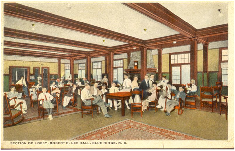 Section of Lobby, Robert E Lee Hall, Blue Ridge NC spc0b480a01-f
