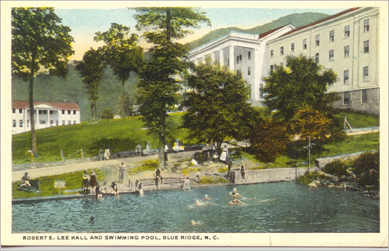 Robert E Lee Hall and Swimming Pool, Blue Ridge NC spc0b601a01-f