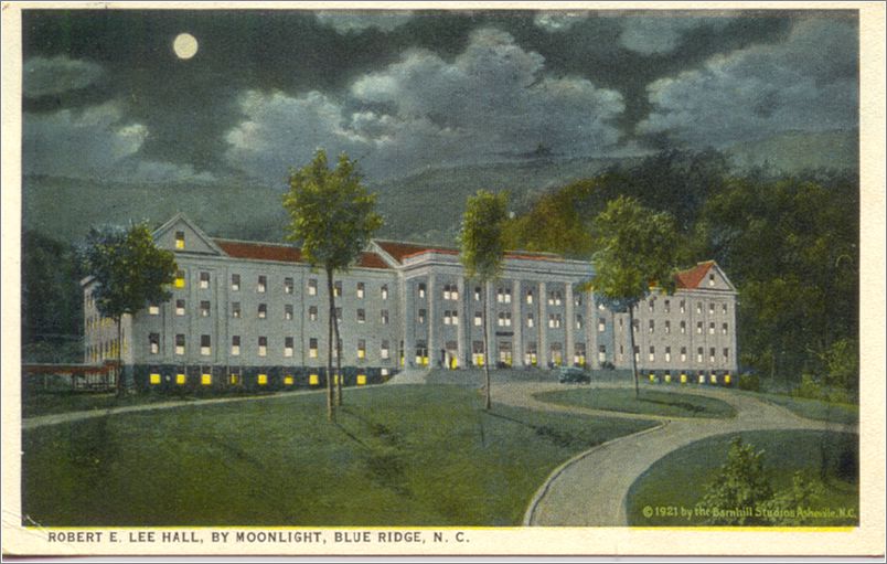 Robert E Lee Hall by Moonlight, Blue Ridge NC spc0b643a01-f