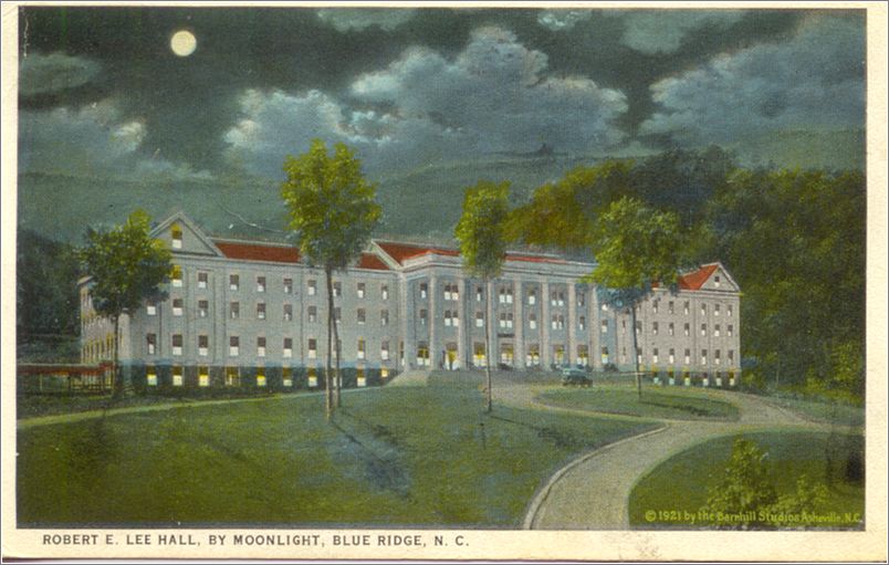 Robert E Lee Hall by Moonlight, Blue Ridge NC spc0b643a02-f
