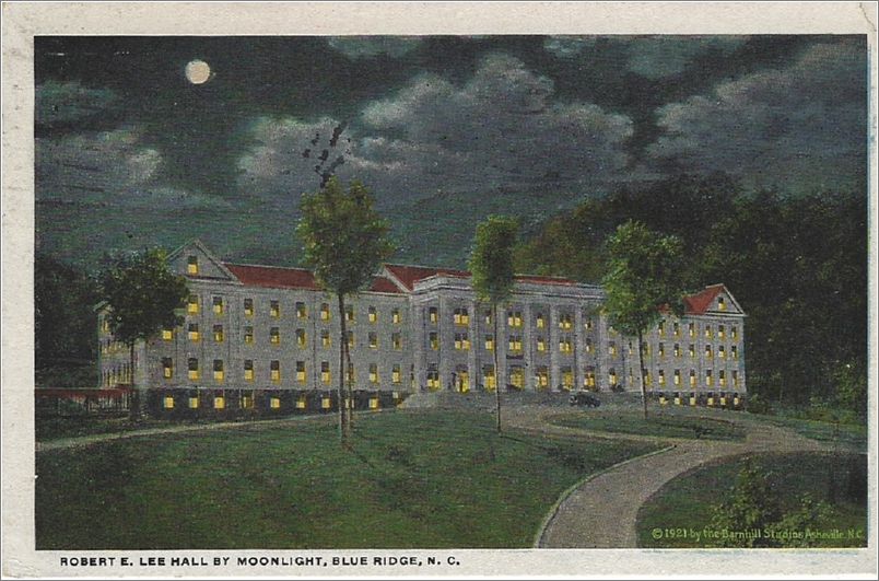 Robert E Lee Hall by Moonlight, Blue Ridge NC spc0b643a03-f