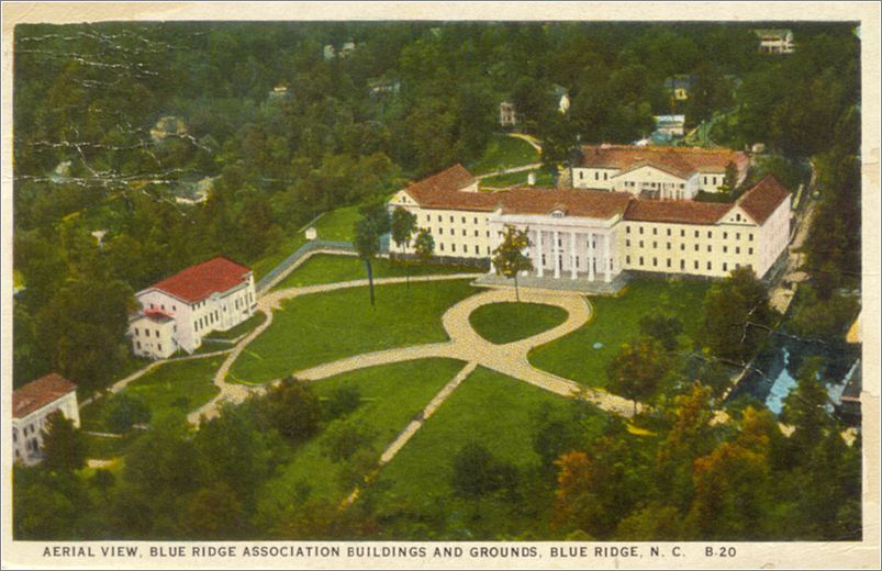 Aerial View, Blue Ridge Association Buildings and Grounds, Blue Ridge NC spcb020a03-f