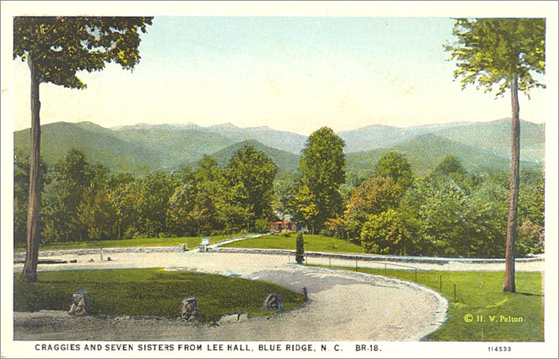 Craggies and Seven Sisters from Lee Hall, Blue Ridge NC spcbr018a03-f