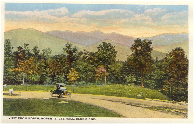    View from Porch, Robert E Lee Hall, Blue Ridge spcxf002a01-06