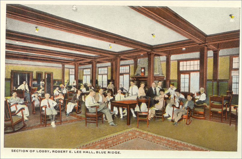    Section of Lobby, Robert E Lee Hall, Blue Ridge spcxf002a01-09